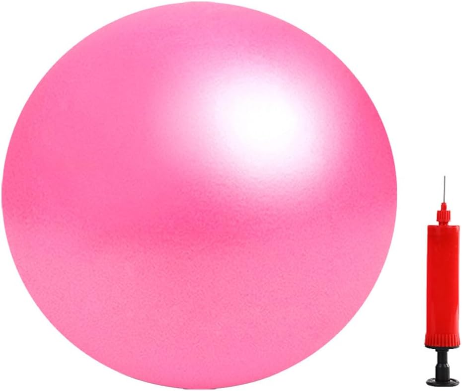 Pilates Ball, 9 Inch Small Exercise Mini Soft Workout Yoga Ball with Exercise Guide, for Home Gym Yoga, Pilates, Core Training, Workout, Balance, Stability