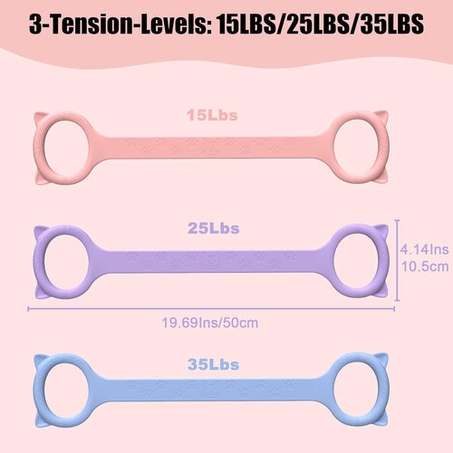 Figure 8 Resistance Bands, 8-Shaped Exercise Band for Women Arms Shoulder Back Legs Stretching Pilates Yoga